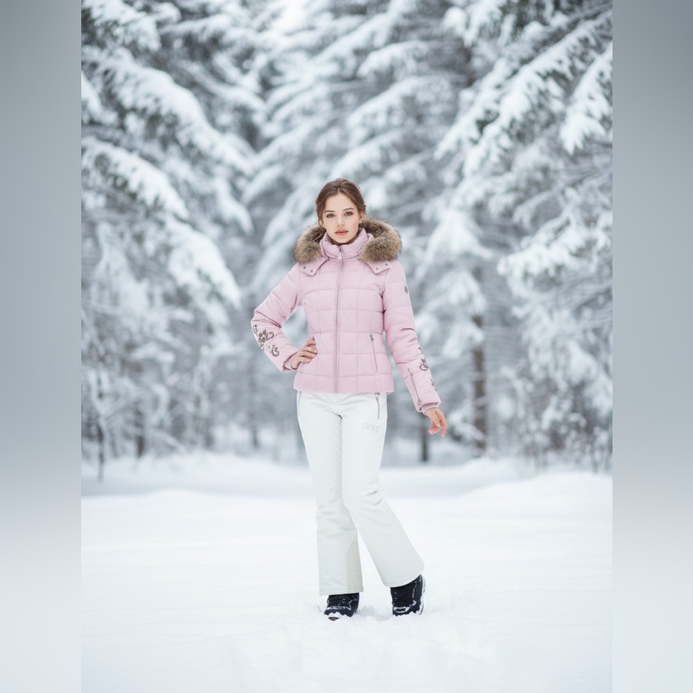 Bogner Ski Suit with down jacket with real fur